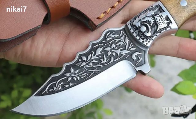 ловен нож за дране на животни тактически военен подходящ за ловец, снимка 9 - Ножове - 42117934