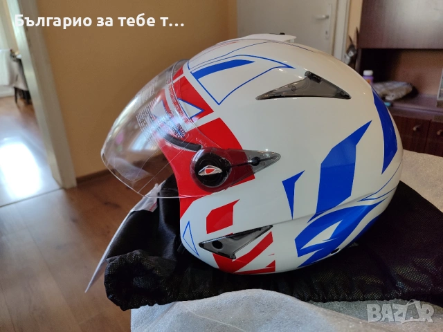 Мото каска Airoh JT Convert Blue Gloss XXL 63 см., снимка 2 - Аксесоари и консумативи - 53752280