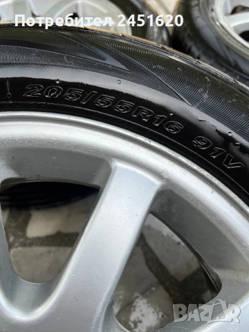 Продавам лети джанти 16” 4х108 с летни гуми 205/55/16, снимка 3 - Гуми и джанти - 50049700