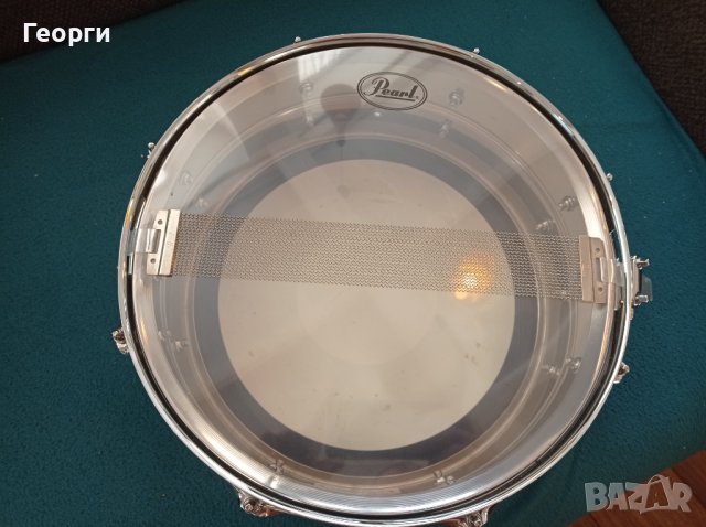 Барабанче Pearl Sensitone Steel 14x5, снимка 5 - Ударни инструменти - 44146869