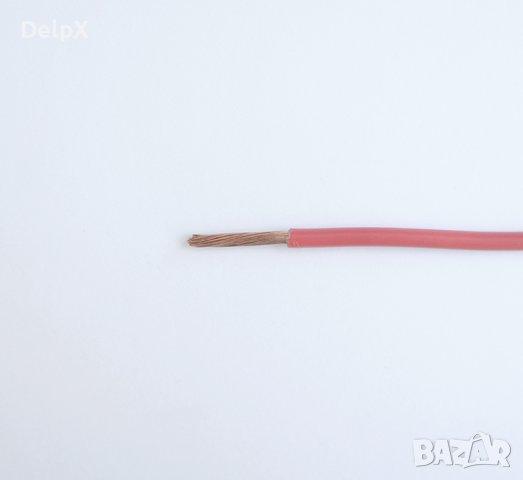 Проводник едножилен червен ПВ А2 1x4mm2, снимка 1