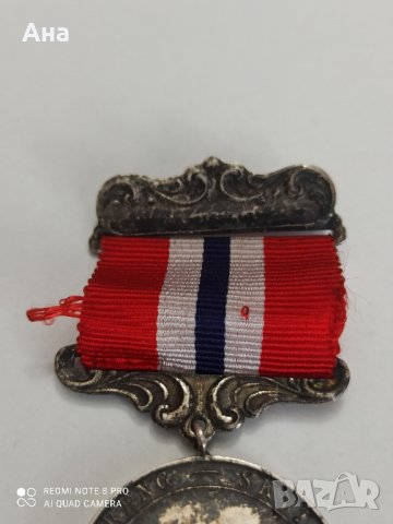 норвежки сребърен медал с маркировка , снимка 5 - Антикварни и старинни предмети - 42138819