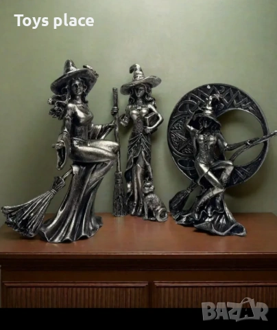 Статуетка баба Яга, Вещица, снимка 4 - Статуетки - 53477022