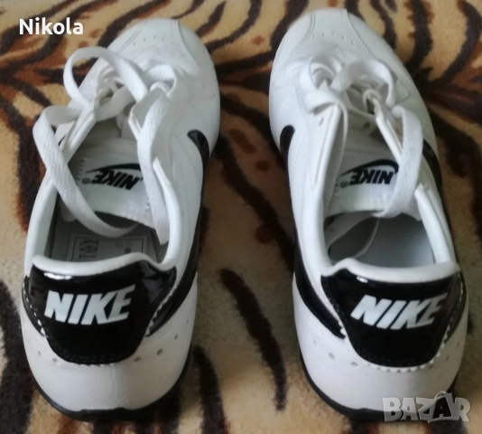 NIKE/НАЙК-Оригинални Бели Маратонки-Обувки Изработени от Много Здрава Естествена Кожа !, снимка 4 - Спортни обувки - 51845167