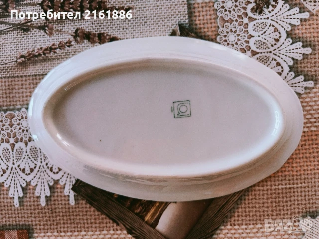 Порцеланови чинии елипса, снимка 7 - Чинии - 50656562