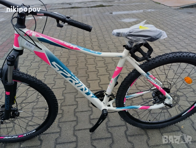 SPRINT Велосипед 27.5" MAVERICK LADY бял, снимка 8 - Велосипеди - 53563470