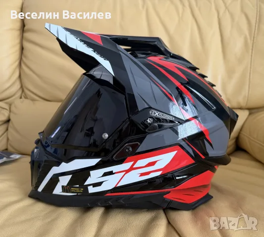 Мотокрос каска LS2 MX701 Explorer II размер М 57-58см, снимка 2 - Аксесоари и консумативи - 55832737