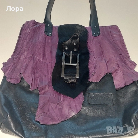 Дамска чанта Amulet естествена кожа , снимка 6 - Чанти - 52582381