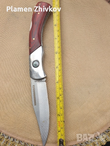 масивен джобен сгъваем нож с компас, снимка 10 - Ножове - 52636814