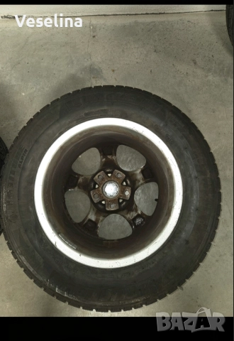 Комплект лети джанти със зимни гуми 205/70/15, снимка 4 - Гуми и джанти - 52969292