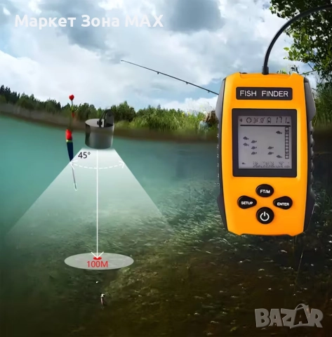 Оригинален детектор за риба с CHIRP сонар , снимка 8 - Екипировка - 52897376