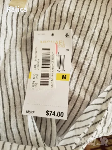 Michael Kors страхотна блуза, Нова с етикет, снимка 3 - Тениски - 47379949