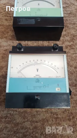 Продавам стари стрелкови измервателни уреди волтметър и амперметър, снимка 8 - Антикварни и старинни предмети - 49297359
