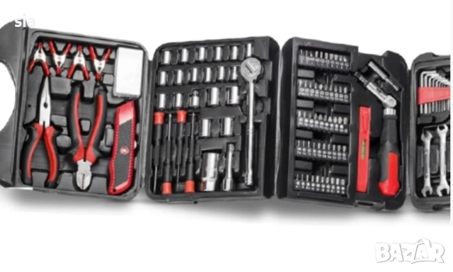 Комплект инструменти 180 части в куфар, снимка 2 - Аксесоари и консумативи - 51904175