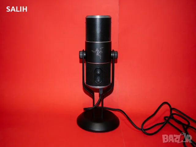 Razer Seiren Pro RZ05-0132 Silver Edition Студиен Микрофон XLR USB Гейминг Стрийминг, снимка 5 - Микрофони - 55877034