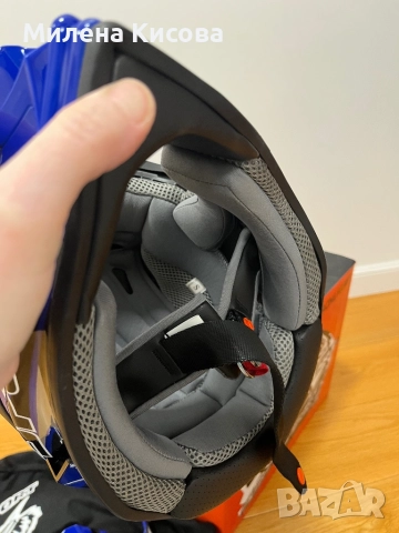 Детска мотокрос каска WULFSPORT - S, снимка 6 - Спортна екипировка - 53002462
