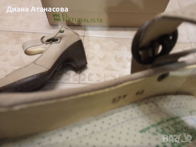 Дамски обувки естествена кожа на марката El Naturalista № 40, снимка 7 - Дамски ежедневни обувки - 42440515