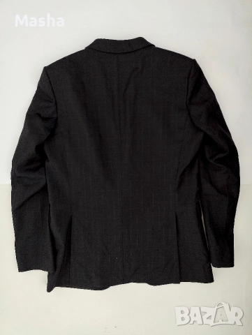 JOOP! Тъмносиньо карирано мъжко сако L, снимка 3 - Сака - 52815610