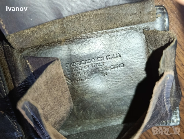 Levis Strauss винтажен кожен портфейл Made in Italy , снимка 7 - Портфейли, портмонета - 53395086