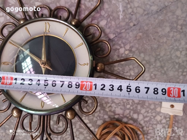 Limited Editions, рядък холандски Стар винтидж античен стенен часовник на 220 волта, снимка 9 - Антикварни и старинни предмети - 36077823