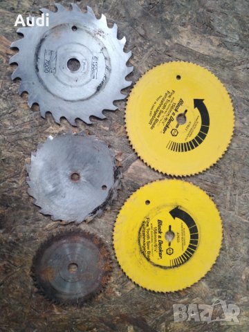 Комплект 5 броя режещи дискове за дървени елементи. Размери Ф156 mm Black Decker   Ф 150 мм / Ф 117m