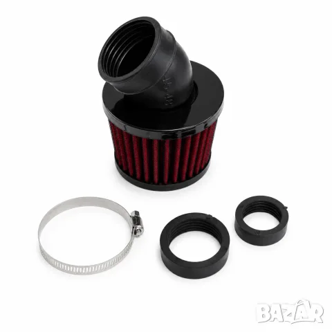 Спортен въздушен филтър 48 mm с два преходника червен, снимка 3 - Аксесоари и консумативи - 55866387