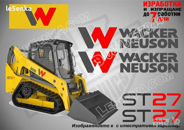 WACKER NEUSON строителна техника и механизация стикери, снимка 17 - Резервни части за машини - 24776934