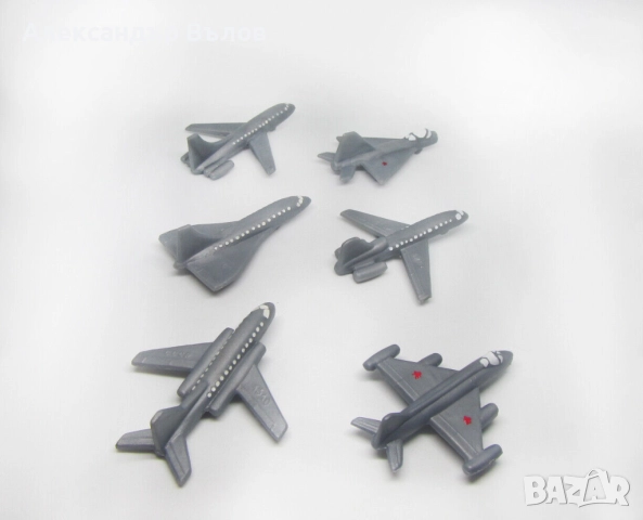 Комплект от 6 Стари Играчки Самолетчета Авиация, снимка 5 - Колекции - 52703579