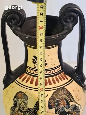 гръцка керамична делва ръчна изработка 6/5, снимка 8 - Декорация за дома - 49313393