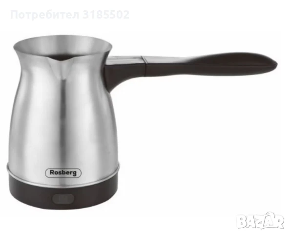 Джезве електрическо Rosberg, 600W, 500мл., инокс, 2 ГОДИНИ ГАРАНЦИЯ, снимка 6 - Кафемашини - 51393033