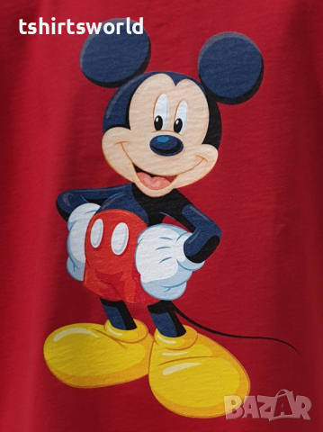 Нова детска тениска с дигитален печат Мики Маус, снимка 2 - Детски тениски и потници - 36350239