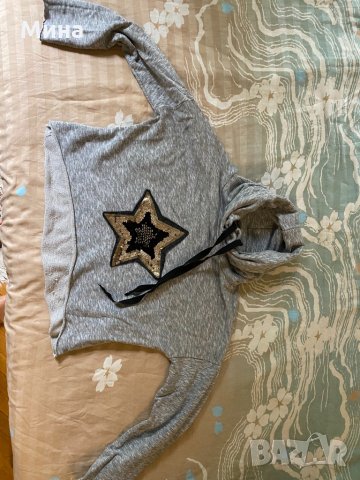 Дамска блуза тип суичер, снимка 6 - Блузи с дълъг ръкав и пуловери - 34172175