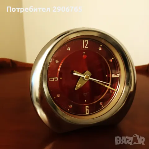 Часовник будилник стар Китайски работещ, снимка 3 - Антикварни и старинни предмети - 48770209