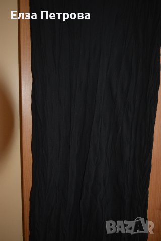 Черна шифонена пролетно - есенна пола, снимка 3 - Поли - 42258977