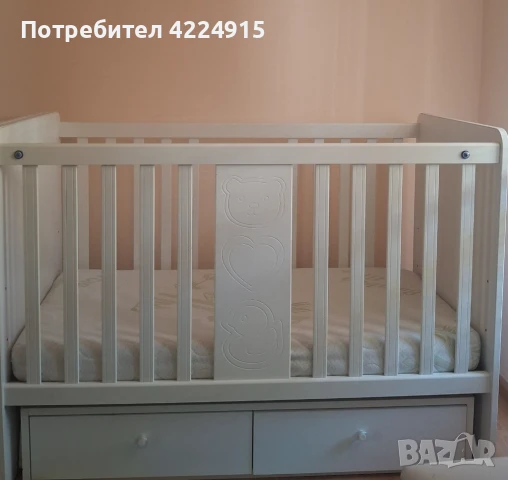 Детско легло Arbor + подарък матрак 60/120, снимка 2 - Бебешки легла и матраци - 51023605