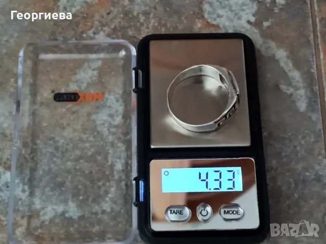 Сребърен мъжки пръстен, снимка 5 - Пръстени - 49893069