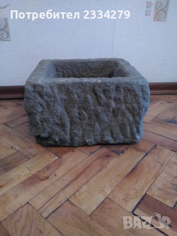 Старо каменно корито, ръчно изсечено от възрожденски майстор каменар през турско., снимка 2 - Антикварни и старинни предмети - 38890282