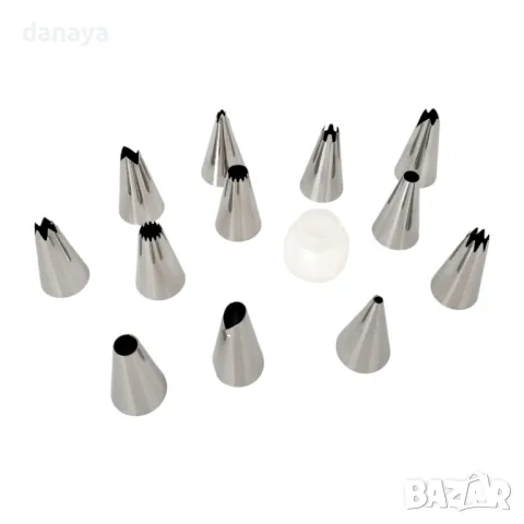 5729 Сладкарски пош с накрайници и адаптор, 14 части, снимка 3 - Аксесоари за кухня - 49245684