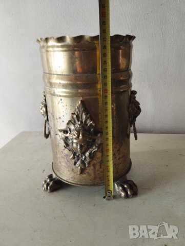 стар месингов съд,кашпа, снимка 2 - Други ценни предмети - 41931987