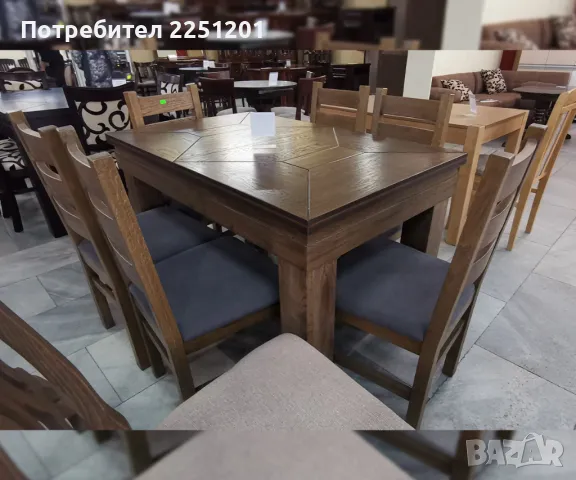 Трапезни маси и столове – българска изработка на достъпни цени!