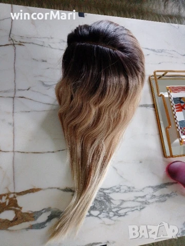 Нова лейс фронт перука,олекотен модел, снимка 15 - Аксесоари за коса - 50991276