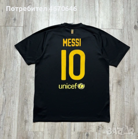 Футболна тениска Barcelona Lionel Messi Black , снимка 2 - Футбол - 53852622