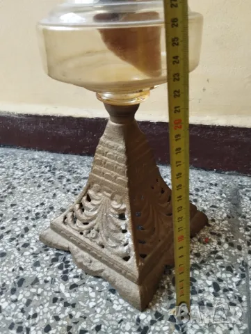 Стара газова лампа, снимка 3 - Други ценни предмети - 48810782