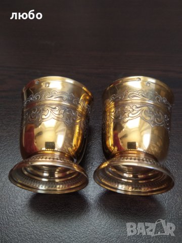 Чашки MINERVA 0,950  24к Злато LOUGUER-LAPAR PARIS 1878г, снимка 4 - Антикварни и старинни предмети - 44415657
