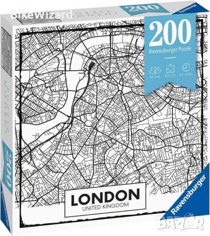 Ravensburger Puzzle 12963 Big City Life London Map  - Пъзел от 200 части НОВО, снимка 3 - Игри и пъзели - 38843224