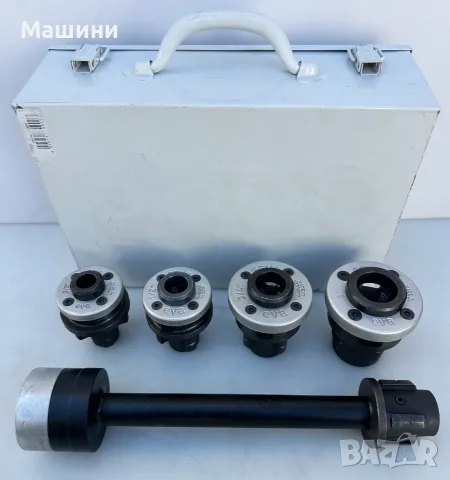 REMS Eva S set - Удърлжител за винтонарезка с глави 3/8'' - 1/2" - 3/4" - 1''