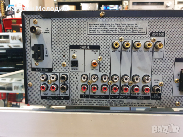 Ресийвър SONY STR-DE475 Black перфектно техническо и много добро визуално състояние., снимка 9 - Ресийвъри, усилватели, смесителни пултове - 44840642