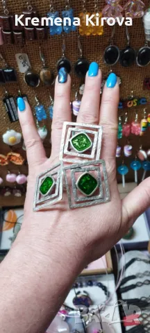 Оригинални дамски комплекти обеци и пръстен със смола. Бижута Луди гъби. Идея за подарък.