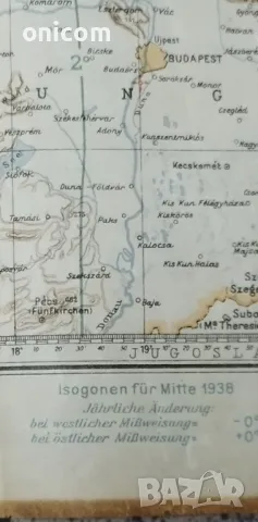Карта на LUFTWAFFE -1938 г., снимка 5 - Антикварни и старинни предмети - 49881886