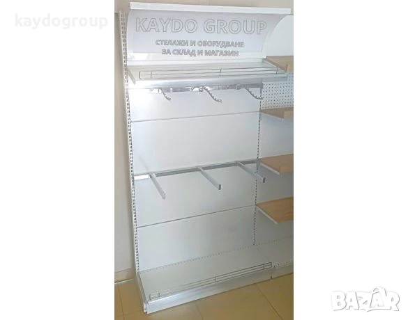 Налични Метални крайстенни и островни стелажи за дрехи и обувки, R-9016 БЯЛ ГЛАНЦ, снимка 2 - Стелажи и щандове - 50655152